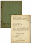Moe Howards Script for The Three Stooges 1936 Film Half Shot Shooters